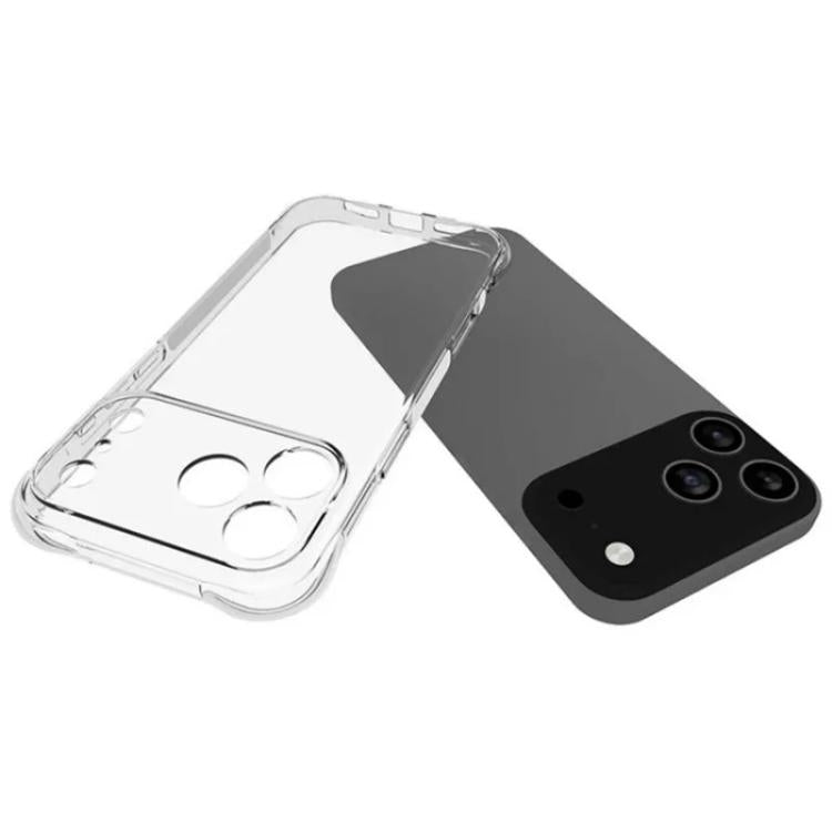 Custodia TPU trasparente antiurto con 2 pellicole per iPhone