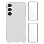 WANLONFENG Custodia per telefono in TPU trasparente antiurto a quattro angoli con pellicola protettiva per lo schermo, For Galaxy A57 5G, For Galaxy A37 5G, For Galaxy A27 5G, For Galaxy A17 5G / 4G, For Galaxy A07 4G, For Galaxy A06 5G, For Galaxy A56...