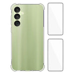 WANLONFENG Custodia per telefono in TPU trasparente antiurto a quattro angoli con pellicola protettiva per lo schermo, For Galaxy A57 5G, For Galaxy A37 5G, For Galaxy A27 5G, For Galaxy A17 5G / 4G, For Galaxy A07 4G, For Galaxy A06 5G, For Galaxy A56...