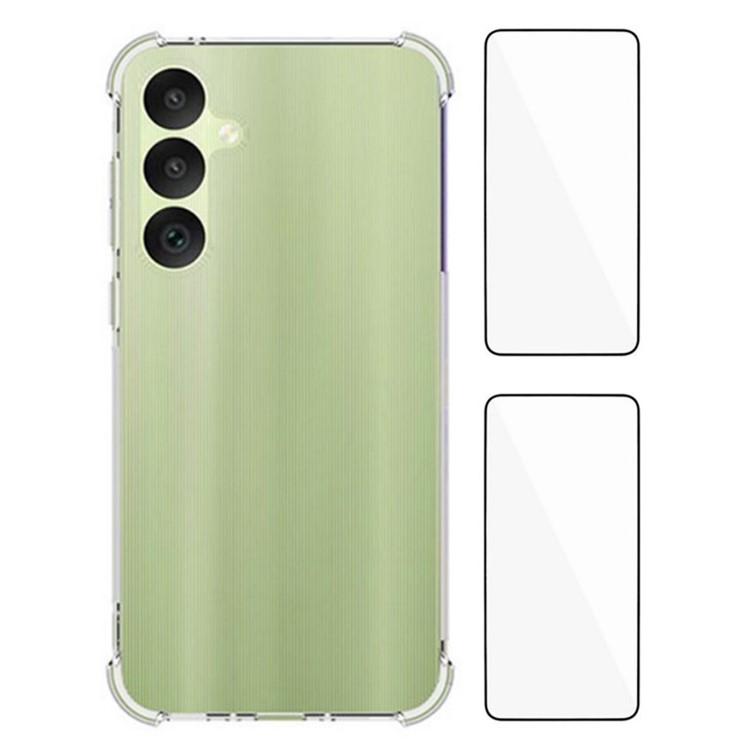 WANLONFENG Custodia per telefono in TPU trasparente antiurto a quattro angoli con pellicola protettiva per lo schermo, For Galaxy A57 5G, For Galaxy A37 5G, For Galaxy A27 5G, For Galaxy A17 5G / 4G, For Galaxy A07 4G, For Galaxy A06 5G, For Galaxy A56...
