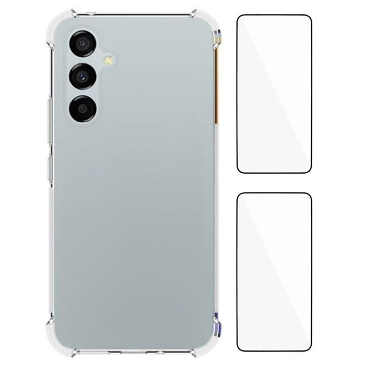 WANLONFENG Custodia per telefono in TPU trasparente antiurto a quattro angoli con pellicola protettiva per lo schermo, For Galaxy A57 5G, For Galaxy A37 5G, For Galaxy A27 5G, For Galaxy A17 5G / 4G, For Galaxy A07 4G, For Galaxy A06 5G, For Galaxy A56...