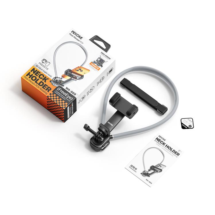 Supporto girevole da collo WK WA-S69 per riprese in prima persona con visuale libera.