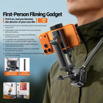 Supporto girevole da collo WK WA-S69 per riprese in prima persona con visuale libera.