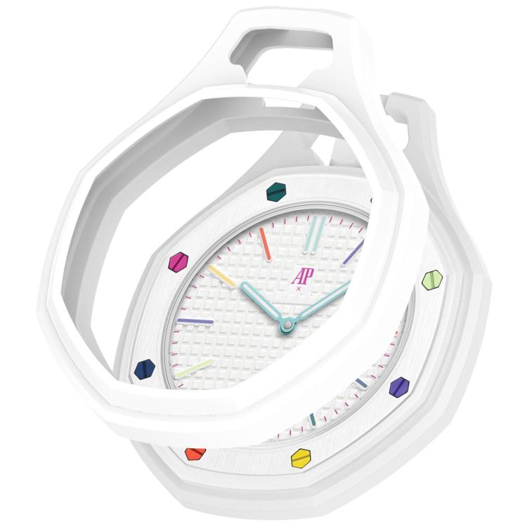 Custodia per orologio da tasca in silicone a copertura totale xDfind, For Swatch Royal Pop