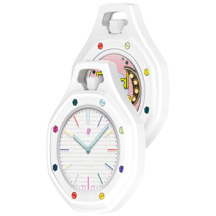 Custodia per orologio da tasca in silicone a copertura totale xDfind, For Swatch Royal Pop