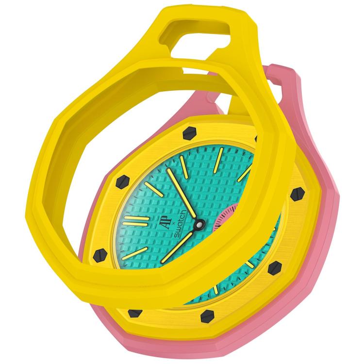 Custodia per orologio da tasca in silicone a copertura totale xDfind, For Swatch Royal Pop
