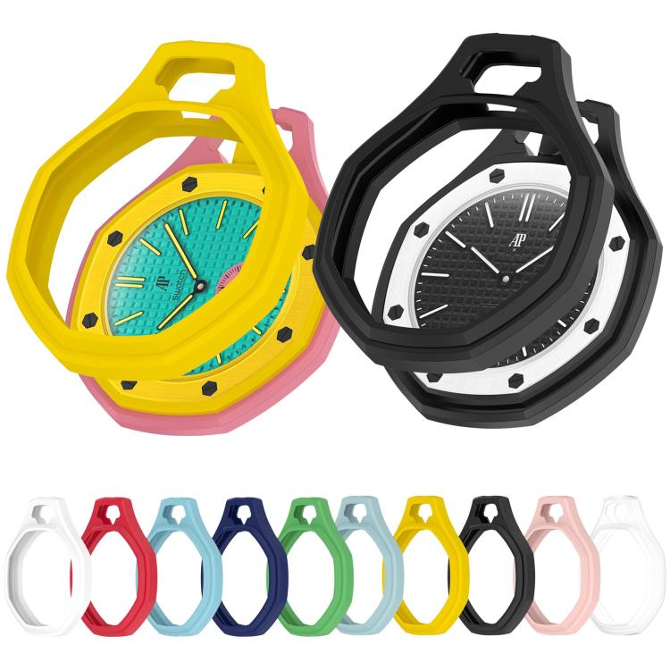 Custodia per orologio da tasca in silicone a copertura totale xDfind, For Swatch Royal Pop
