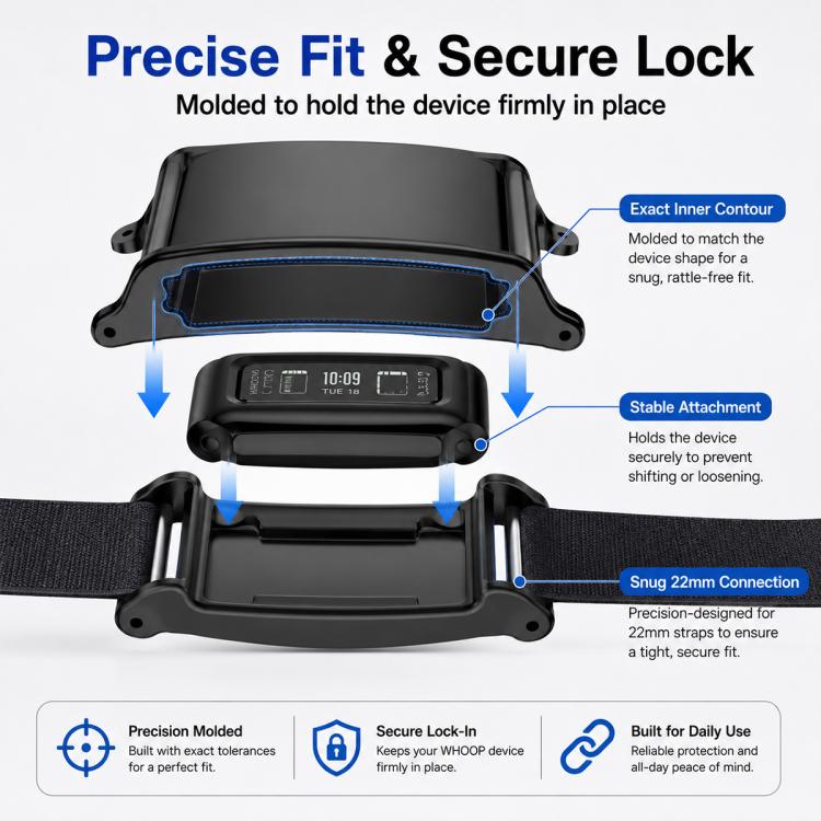 Custodia per orologio xDfind con copertura completa in PC, For WHOOP 5.0 / WHOOP 4.0