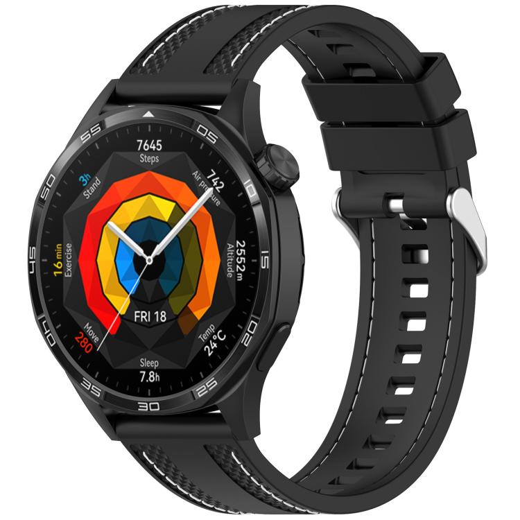 Cinturino per orologio sportivo in silicone con cuciture xDfind, 22mm