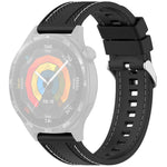 Cinturino per orologio sportivo in silicone con cuciture xDfind, 22mm