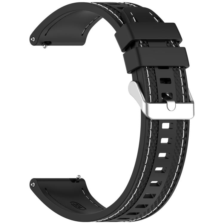 Cinturino per orologio sportivo in silicone con cuciture xDfind, 22mm