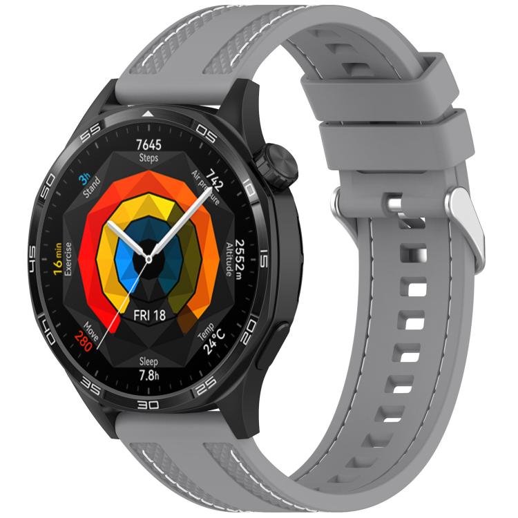 Cinturino per orologio sportivo in silicone con cuciture xDfind, 22mm