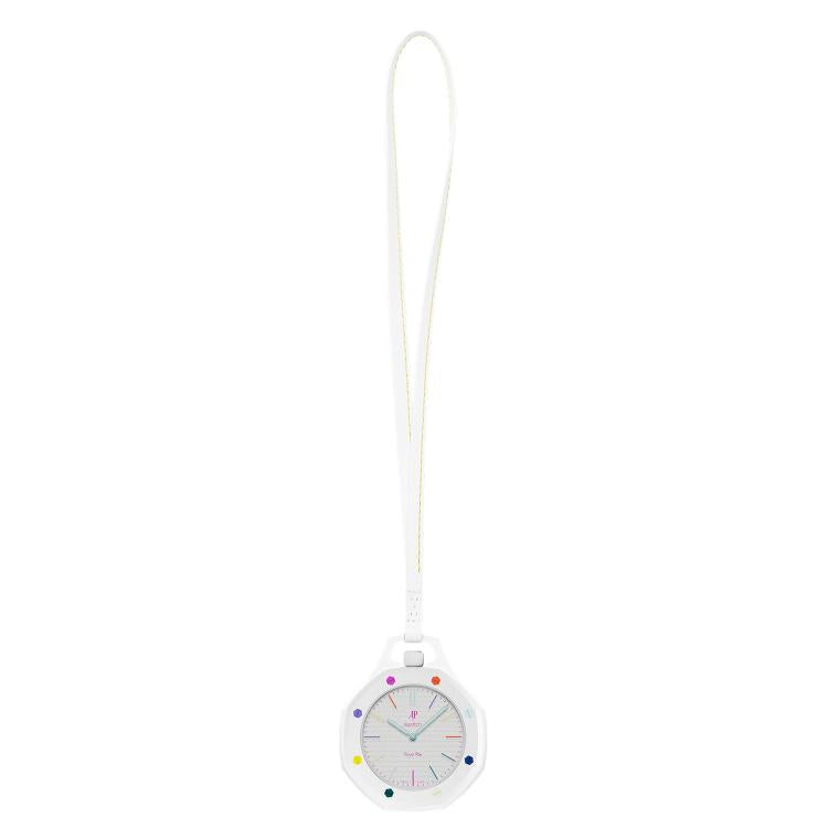 Per Swatch Royal Pop xD trova il cordino e la custodia in pelle di vitello per orologio da tasca., S 18cm, M 32cm, L 42cm