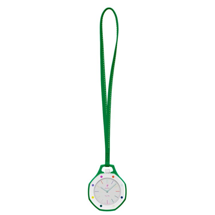 Per Swatch Royal Pop xD trova il cordino e la custodia in pelle di vitello per orologio da tasca., S 18cm, M 32cm, L 42cm