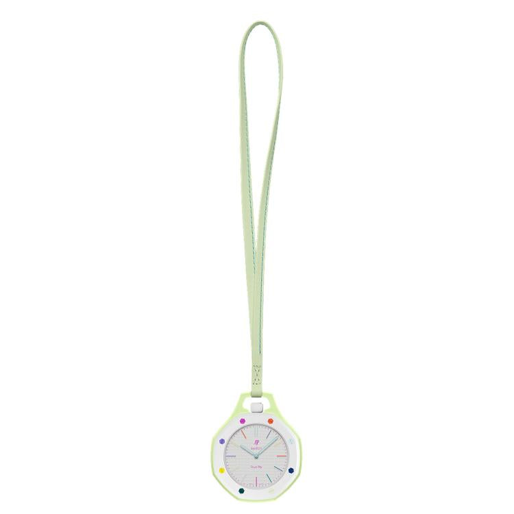 Per Swatch Royal Pop xD trova il cordino e la custodia in pelle di vitello per orologio da tasca., S 18cm, M 32cm, L 42cm