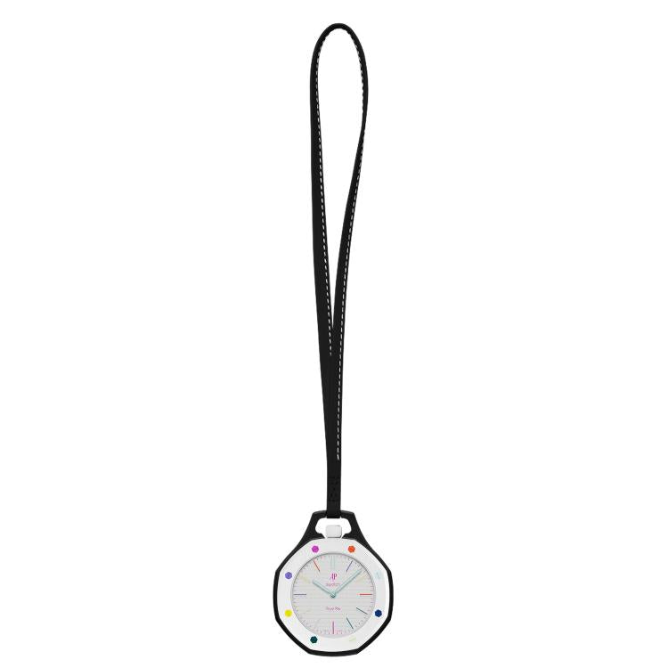 Per Swatch Royal Pop xD trova il cordino e la custodia in pelle di vitello per orologio da tasca., S 18cm, M 32cm, L 42cm