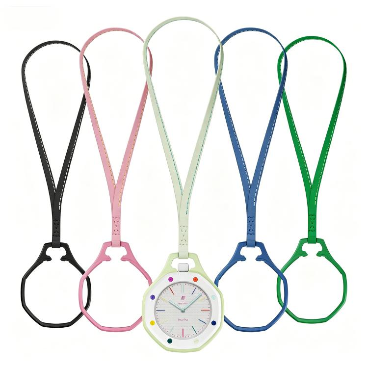 Per Swatch Royal Pop xD trova il cordino e la custodia in pelle di vitello per orologio da tasca., S 18cm, M 32cm, L 42cm