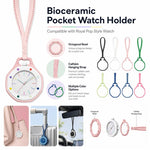 Per Swatch Royal Pop xD trova il cordino e la custodia in pelle di vitello per orologio da tasca., S 18cm, M 32cm, L 42cm