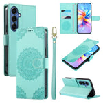 Custodia per telefono in ecopelle con cinturino e chiusura magnetica a totem in rilievo., For Galaxy S26 FE 5G, For Galaxy S26+ 5G, For Galaxy S26 Edge 5G