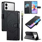 Custodia per telefono in ecopelle con cinturino e chiusura magnetica a totem in rilievo., For Galaxy S26 FE 5G, For Galaxy S26+ 5G, For Galaxy S26 Edge 5G