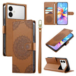 Custodia per telefono in ecopelle con cinturino e chiusura magnetica a totem in rilievo., For Galaxy S26 FE 5G, For Galaxy S26+ 5G, For Galaxy S26 Edge 5G