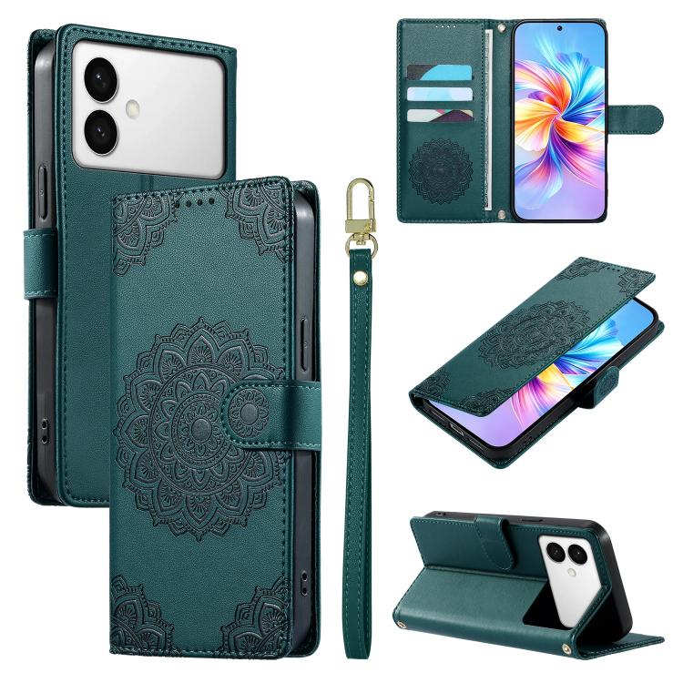 Custodia per telefono in ecopelle con cinturino e chiusura magnetica a totem in rilievo., For Galaxy S26 FE 5G, For Galaxy S26+ 5G, For Galaxy S26 Edge 5G