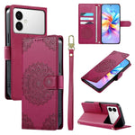 Custodia per telefono in ecopelle con cinturino e chiusura magnetica a totem in rilievo., For Galaxy S26 FE 5G, For Galaxy S26+ 5G, For Galaxy S26 Edge 5G