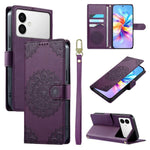 Custodia per telefono in ecopelle con cinturino e chiusura magnetica a totem in rilievo., For Galaxy S26 FE 5G, For Galaxy S26+ 5G, For Galaxy S26 Edge 5G