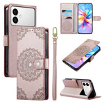 Custodia per telefono in ecopelle con cinturino e chiusura magnetica a totem in rilievo., For Galaxy S26 FE 5G, For Galaxy S26+ 5G, For Galaxy S26 Edge 5G