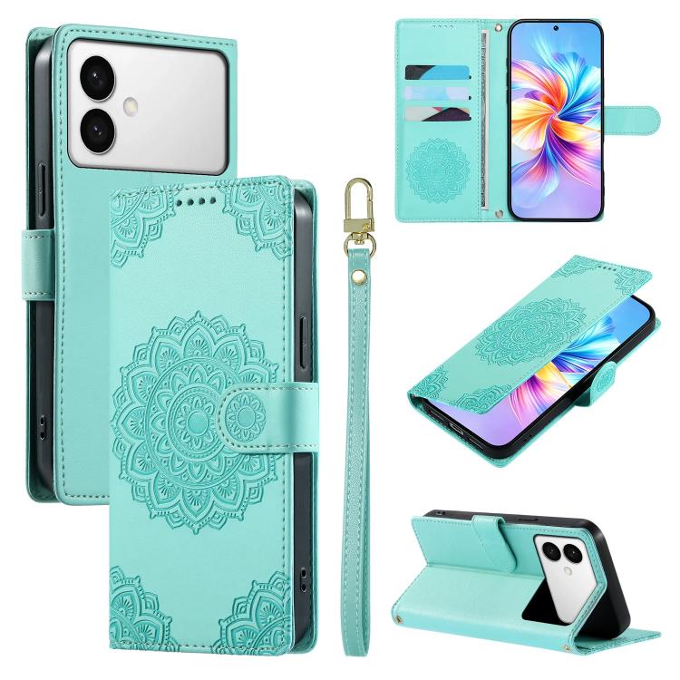 Custodia per telefono in ecopelle con cinturino e chiusura magnetica a totem in rilievo., For Galaxy S26 FE 5G, For Galaxy S26+ 5G, For Galaxy S26 Edge 5G