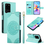 Custodia per telefono in ecopelle con cinturino e chiusura magnetica a totem in rilievo., For Galaxy S20 Ultra 5G, For Galaxy S20+ 5G, For Galaxy S20