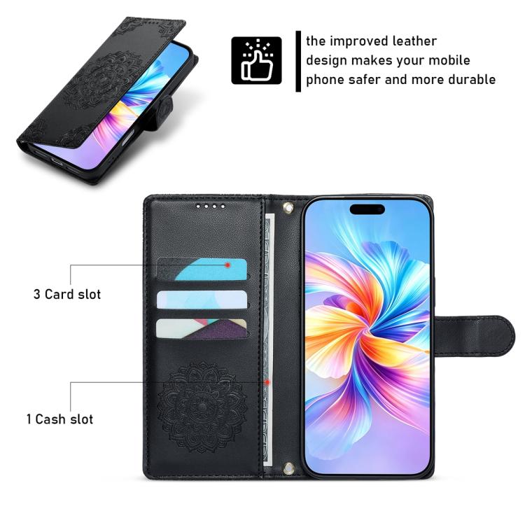 Custodia per telefono in ecopelle con cinturino e chiusura magnetica a totem in rilievo., For iPhone 17e / 16e, For iPhone 17 Pro Max, For iPhone 17 Pro