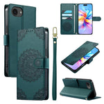 Custodia per telefono in ecopelle con cinturino e chiusura magnetica a totem in rilievo., For iPhone 17e / 16e, For iPhone 17 Pro Max, For iPhone 17 Pro