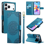 Custodia per telefono in ecopelle con cinturino e chiusura magnetica a totem in rilievo., For iPhone 17e / 16e, For iPhone 17 Pro Max, For iPhone 17 Pro