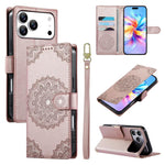 Custodia per telefono in ecopelle con cinturino e chiusura magnetica a totem in rilievo., For iPhone 17e / 16e, For iPhone 17 Pro Max, For iPhone 17 Pro
