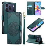 Custodia per telefono in ecopelle con cinturino e chiusura magnetica a totem in rilievo., For iPhone 17e / 16e, For iPhone 17 Pro Max, For iPhone 17 Pro