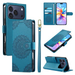 Custodia per telefono in ecopelle con cinturino e chiusura magnetica a totem in rilievo., For iPhone 17e / 16e, For iPhone 17 Pro Max, For iPhone 17 Pro