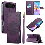 Custodia per telefono in ecopelle con cinturino e chiusura magnetica a totem in rilievo., For iPhone 17, For iPhone Air, For iPhone 16 Pro Max