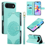 Custodia per telefono in ecopelle con cinturino e chiusura magnetica a totem in rilievo., For iPhone 17, For iPhone Air, For iPhone 16 Pro Max
