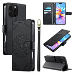 Custodia per telefono in ecopelle con cinturino e chiusura magnetica a totem in rilievo., For iPhone 17, For iPhone Air, For iPhone 16 Pro Max