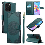 Custodia per telefono in ecopelle con cinturino e chiusura magnetica a totem in rilievo., For iPhone 16 Pro, For iPhone 16 Plus, For iPhone 16