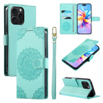 Custodia per telefono in ecopelle con cinturino e chiusura magnetica a totem in rilievo., For iPhone 15 Pro Max, For iPhone 15 Pro, For iPhone 15 Plus