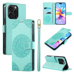 Custodia per telefono in ecopelle con cinturino e chiusura magnetica a totem in rilievo., For iPhone 15 Pro Max, For iPhone 15 Pro, For iPhone 15 Plus