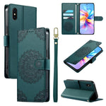 Custodia per telefono in ecopelle con cinturino e chiusura magnetica a totem in rilievo., For iPhone X / XS, For iPhone XR, For iPhone XS Max
