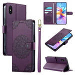 Custodia per telefono in ecopelle con cinturino e chiusura magnetica a totem in rilievo., For iPhone X / XS, For iPhone XR, For iPhone XS Max