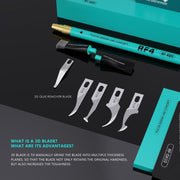 Set lama raschiante 3D e spazzola antistatica RF-KB11