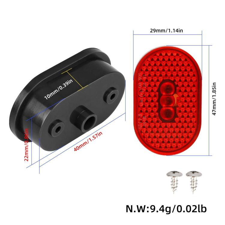 Parafango per monopattino elettrico, copertura freno e fanale posteriore, For Xiaomi Mijia M365 Pro / Pro 2