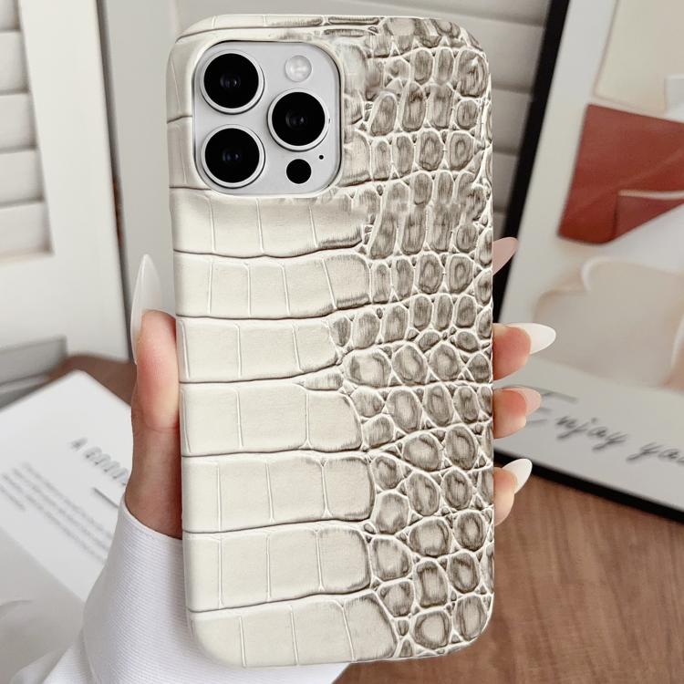 Custodia per telefono ibrida in PU con texture effetto coccodrillo sfumata, For iPhone 17 Pro Max, For iPhone 17 Pro, For iPhone 16 Pro Max, For iPhone 16 Pro, For iPhone 15 Pro Max, For iPhone 15 Pro