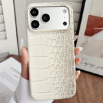 Custodia per telefono ibrida in PU con texture effetto coccodrillo sfumata, For iPhone 17 Pro Max, For iPhone 17 Pro, For iPhone 16 Pro Max, For iPhone 16 Pro, For iPhone 15 Pro Max, For iPhone 15 Pro