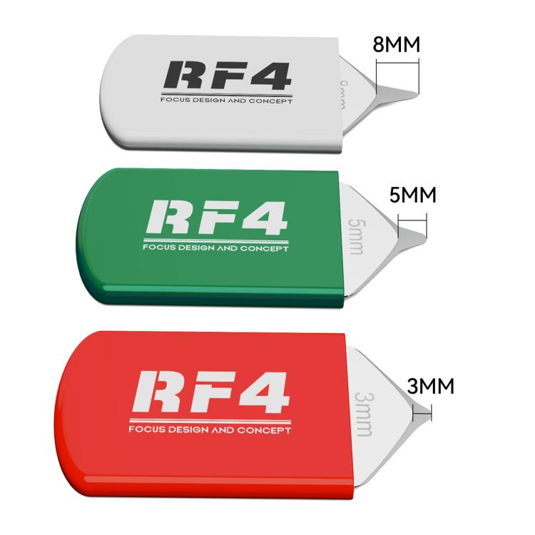 RF4 RF-DA8 3 pezzi Lama multifunzione per smontaggio e rilavorazione di telefoni cellulari, RF-DA8
